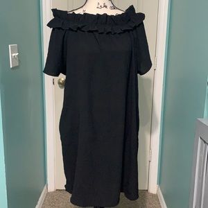 NWT ODDY Black off the shoulder Dress